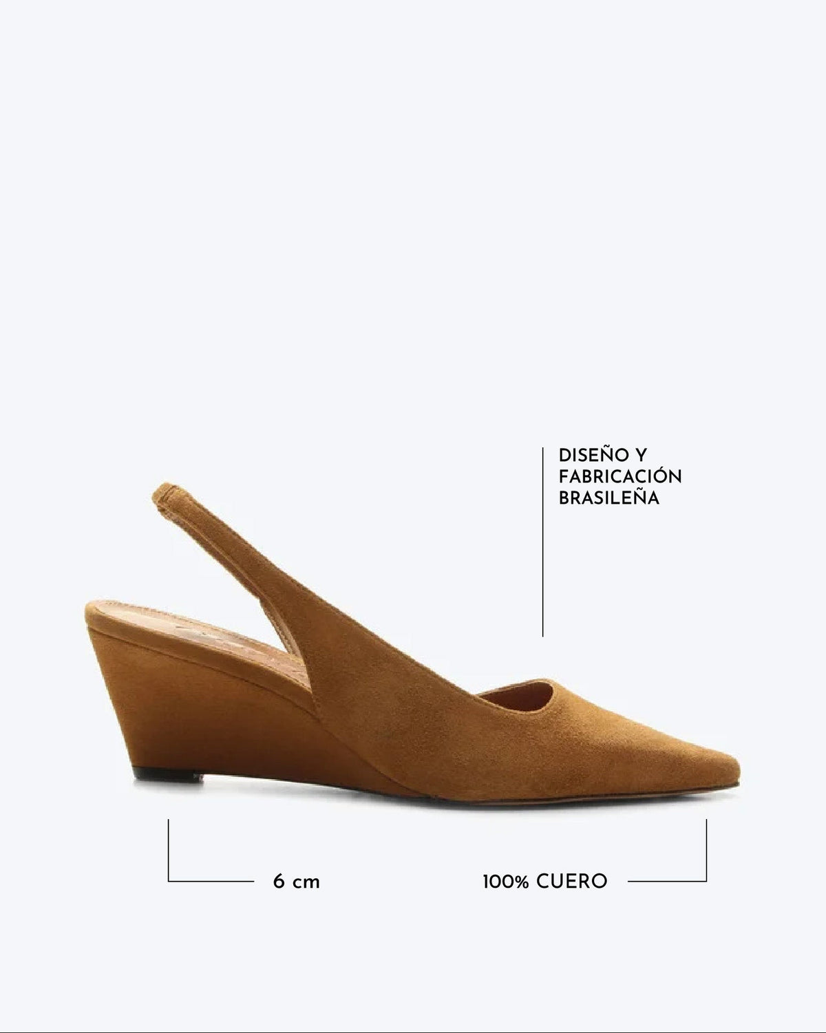 Slingback Peonia Gamuza Cinamon VZ