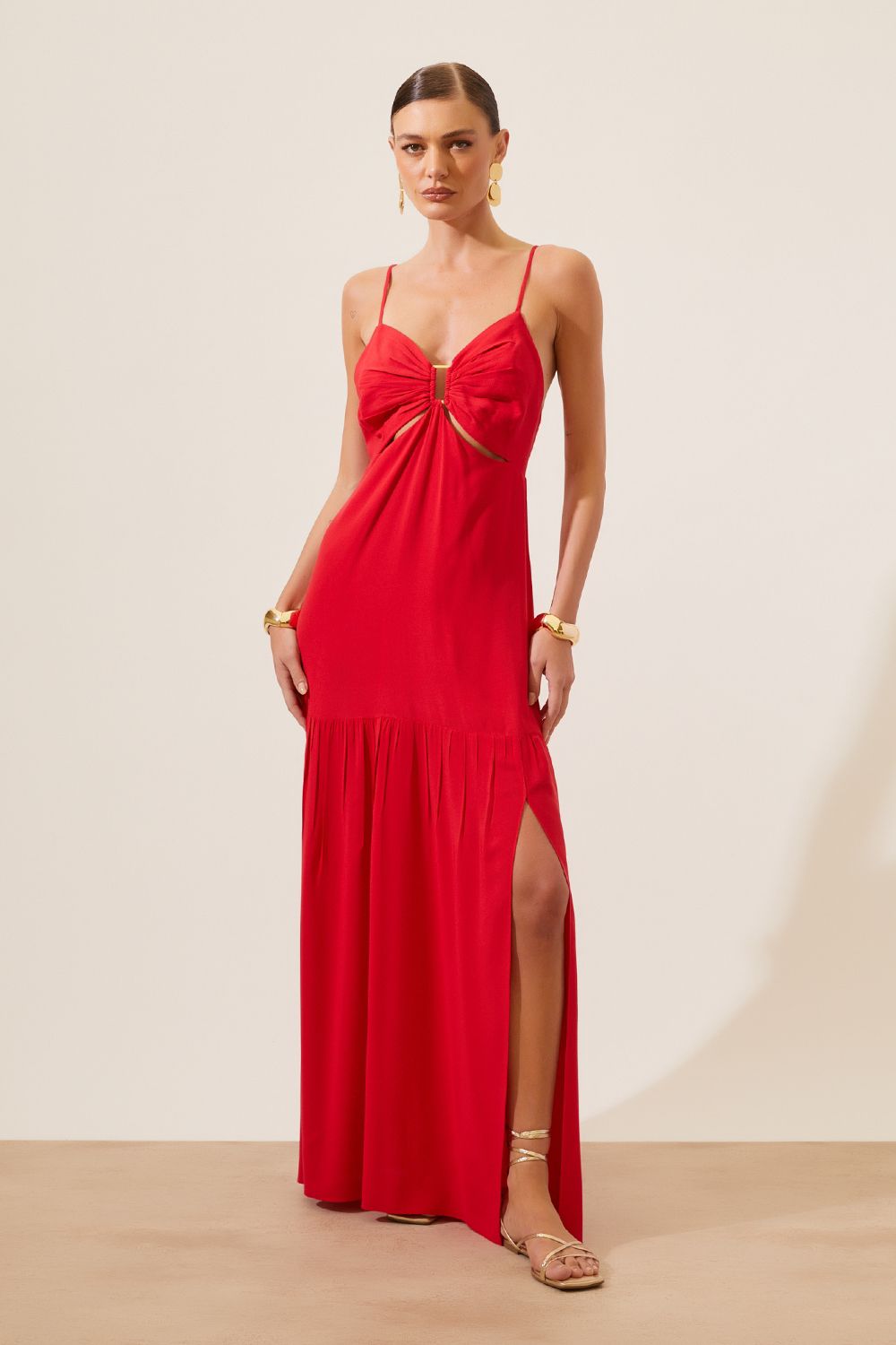 Vestido Largo Rojo HIT - 25021