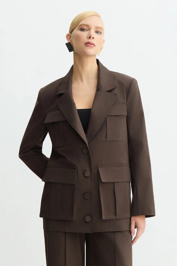 Abrigo Marron Zen - 51338