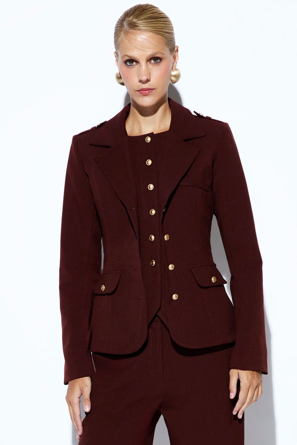 Blazer Rose Marron Rock Lola