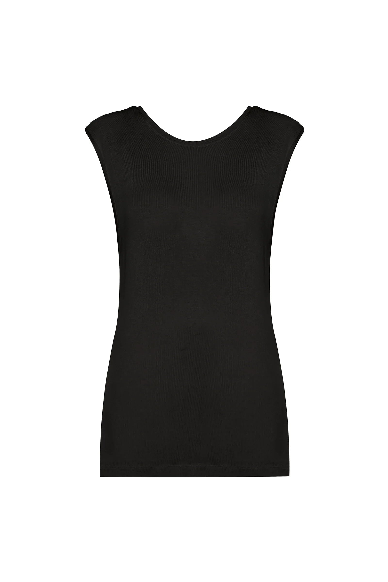 Blusa Negra Espalda Cruzada TIG