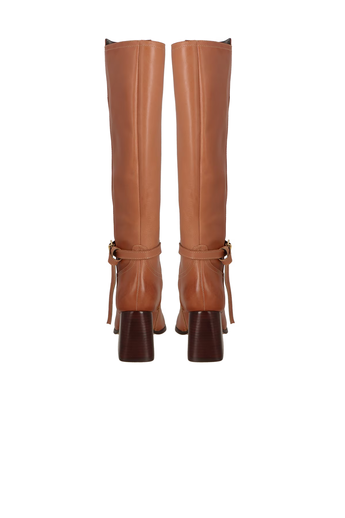 Bota Cana Alta Cuero Caramelo LB - 233