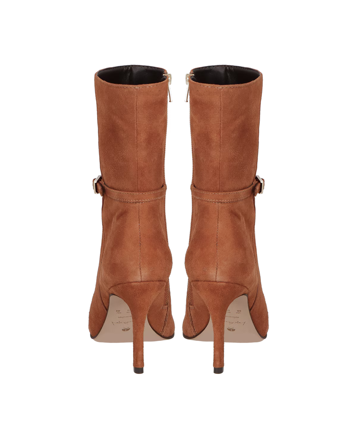 Bota Caña Media Gamuza Caramelo LB - 203