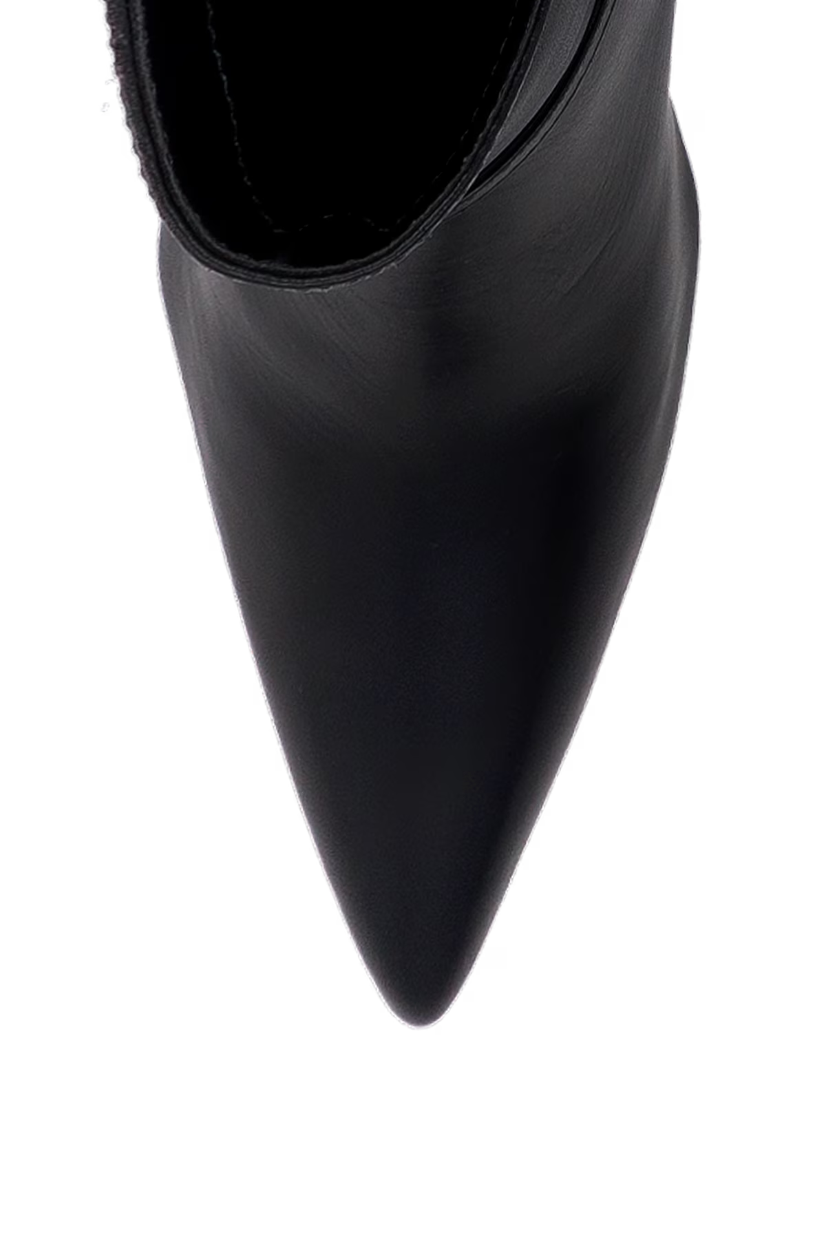 Bota Caña Media Cuero Negro LB - 206