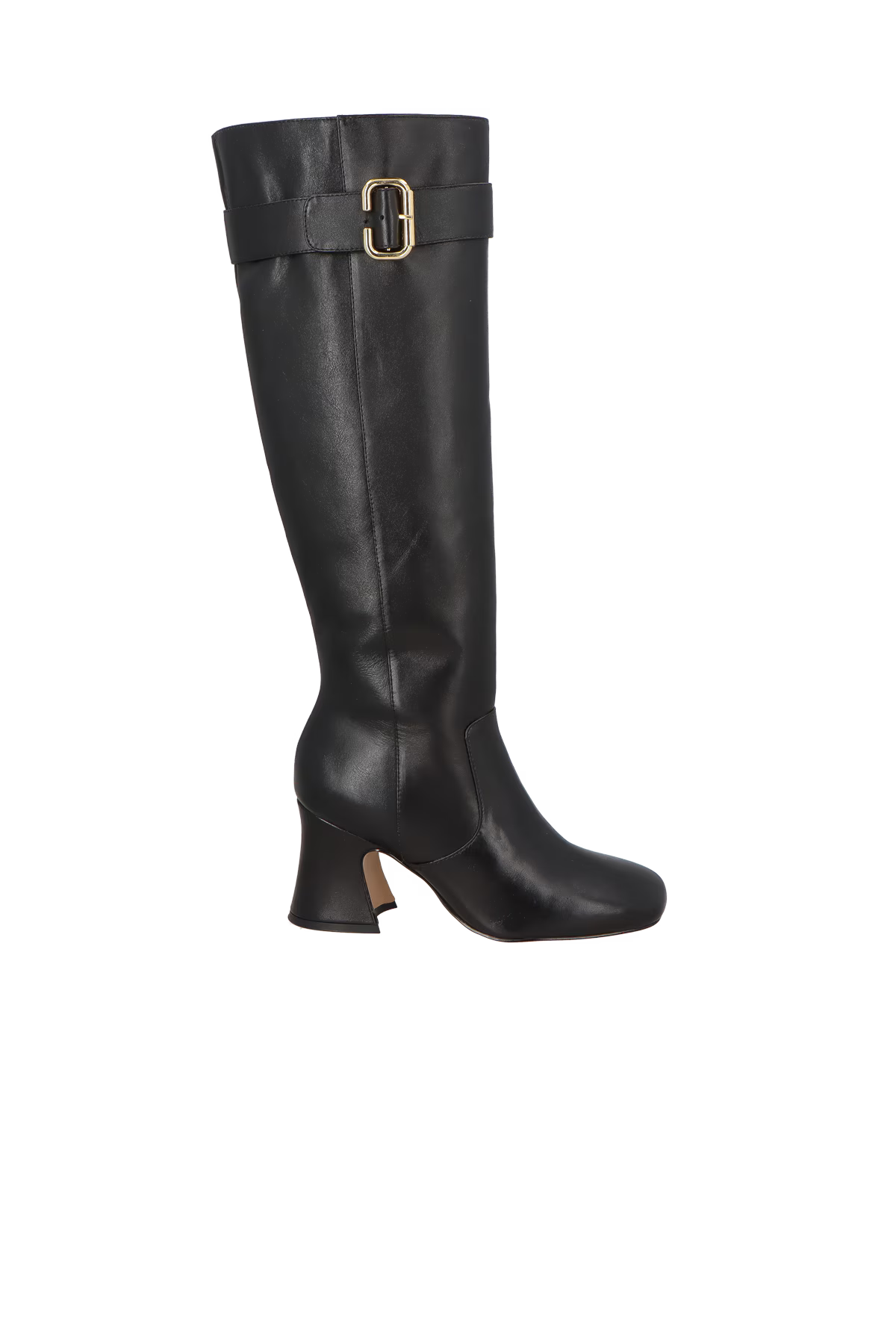 Bota Caña Alta Bloque Cuero Negro LB - 205
