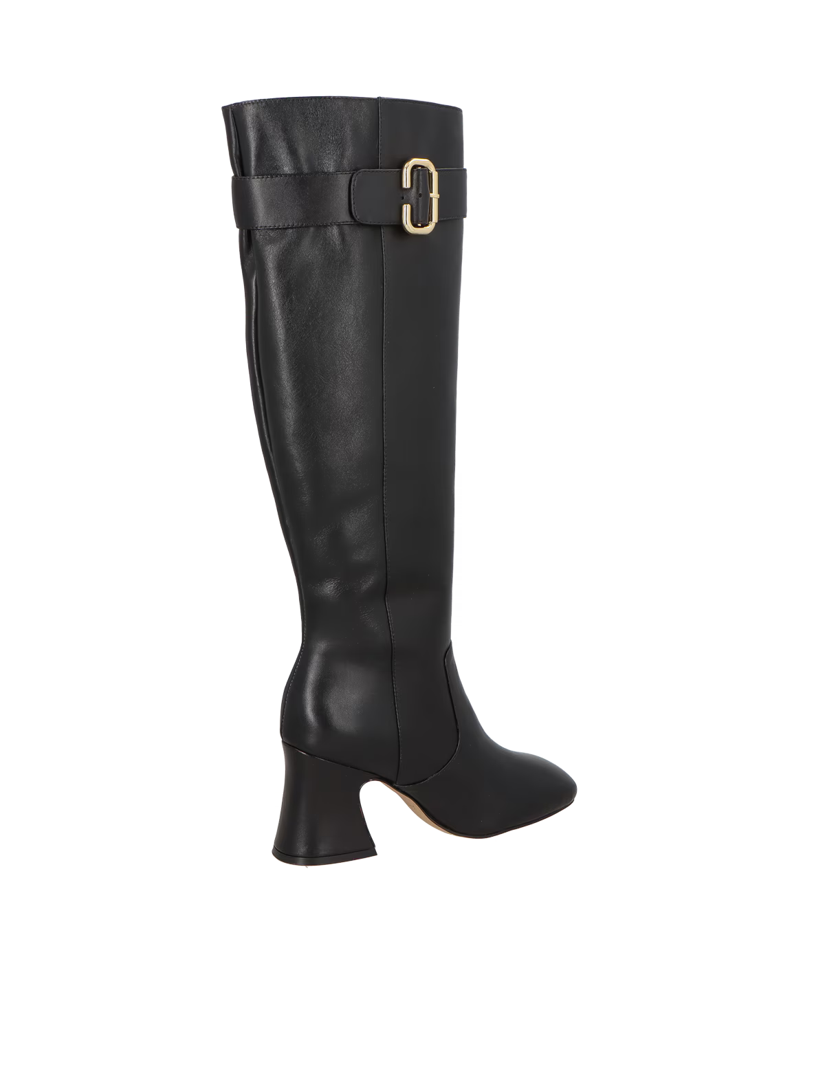 Bota Caña Alta Bloque Cuero Negro LB - 205