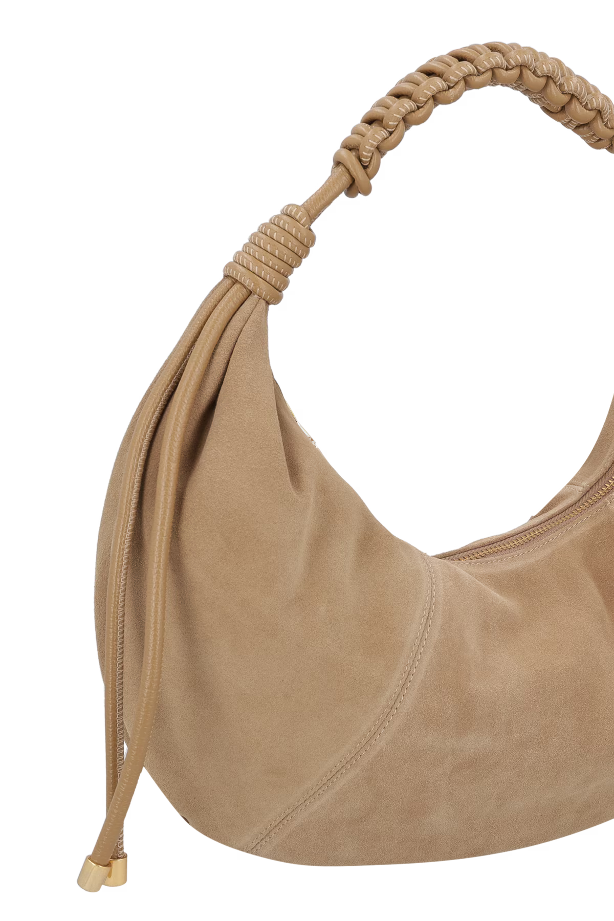 Cartera Cuero Hombro Camuza Fendi Beige Luiza Barcelos