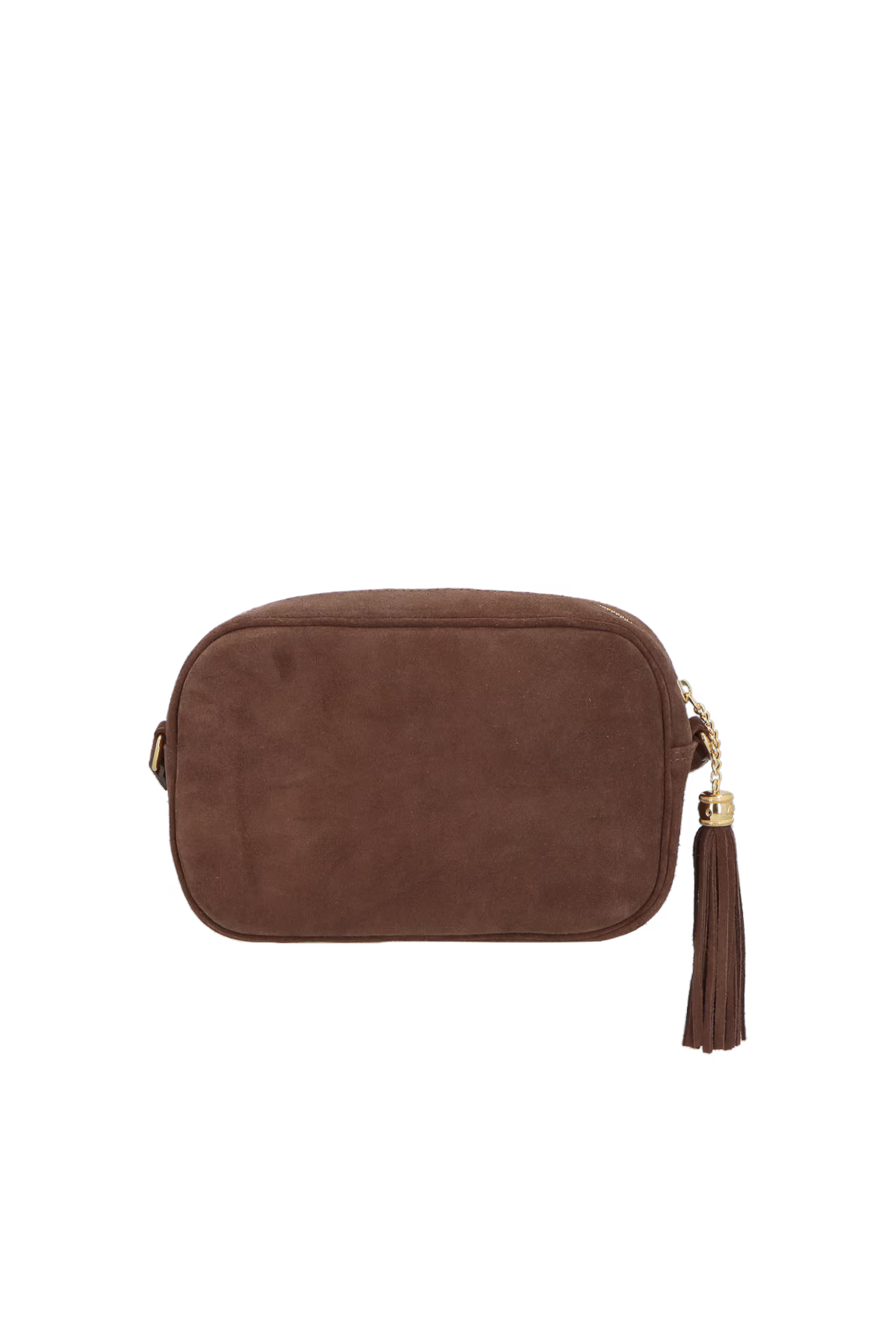 Cartera Cuero Marron Camuza Luiza Barcelos