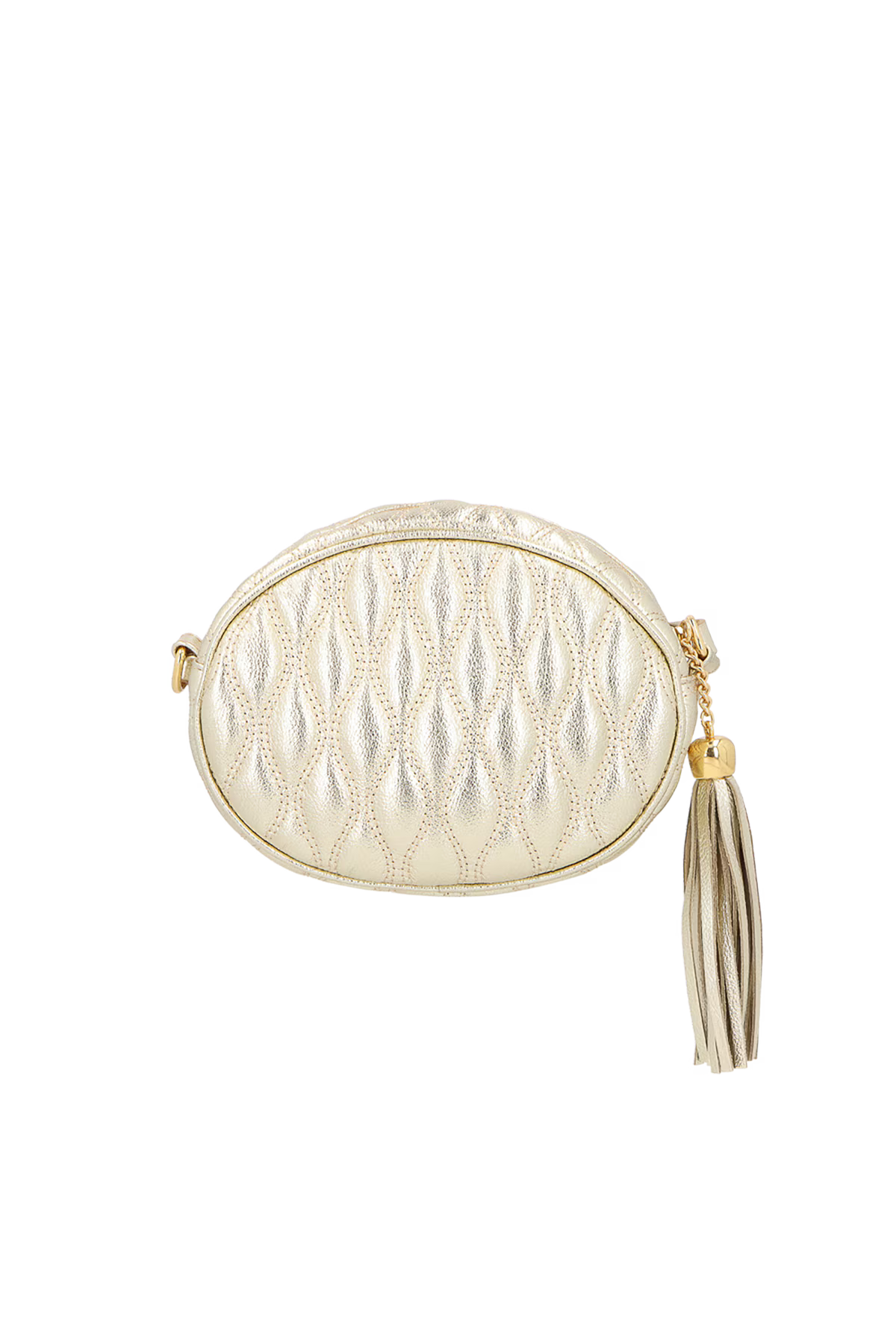 Cartera Cuero Viena Metal Nude Luiza Barcelos