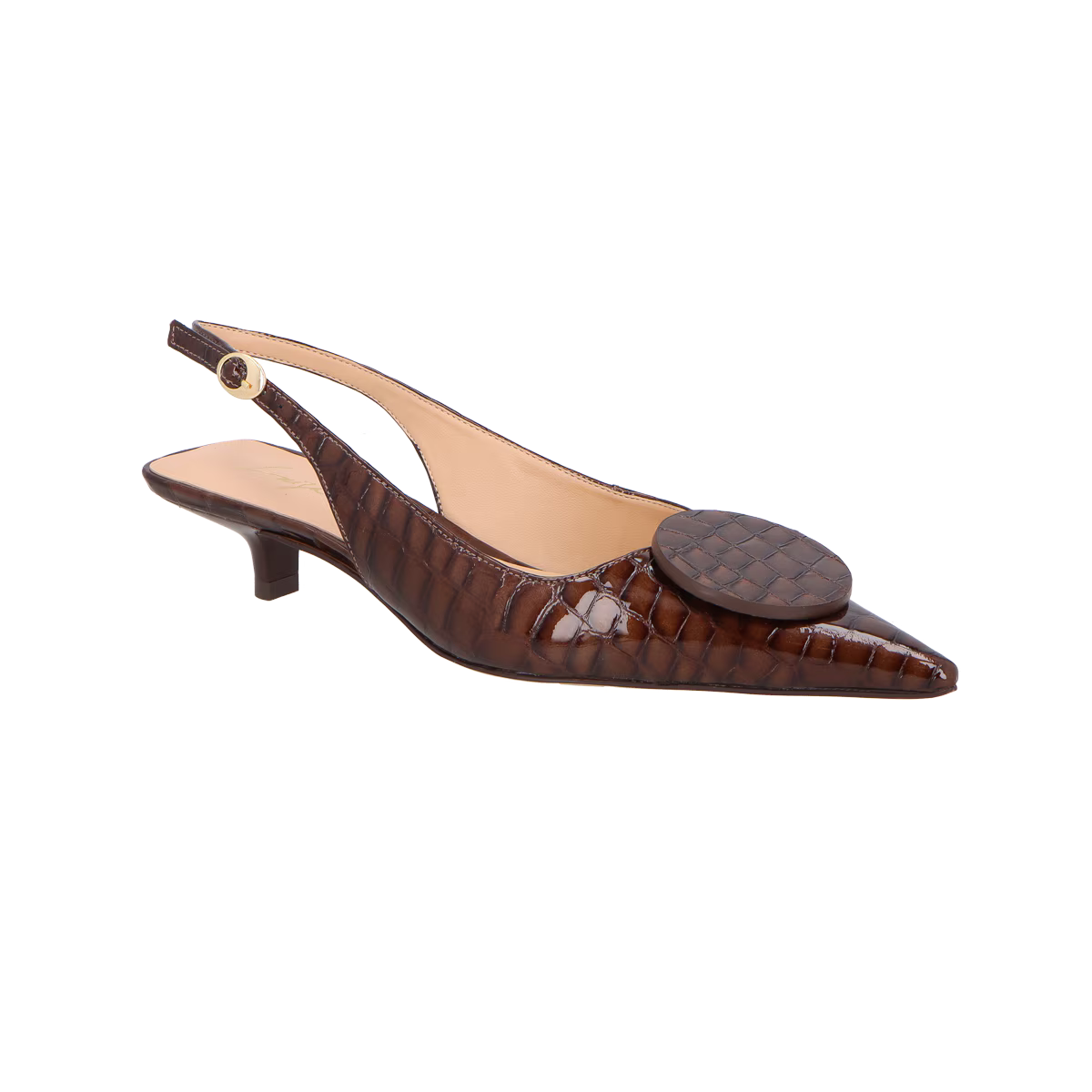 Scarpin Bajo Croco Cafe Luiza Barcelos - 146