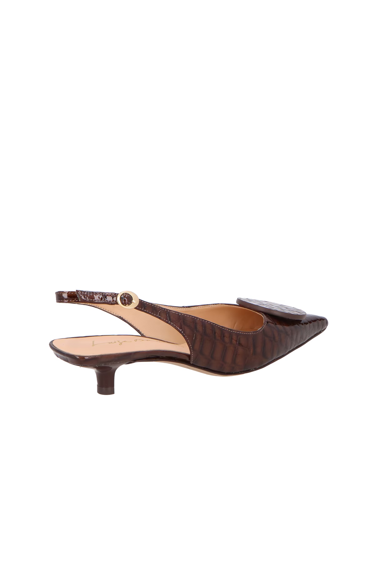 Scarpin Bajo Croco Cafe Luiza Barcelos - 146