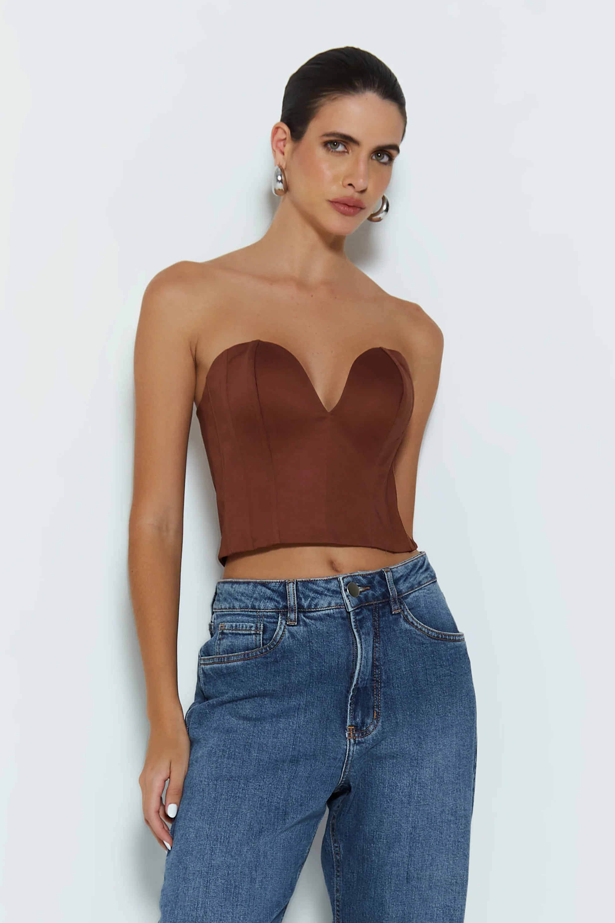 Cropped Corazón Marron Zen - 51165