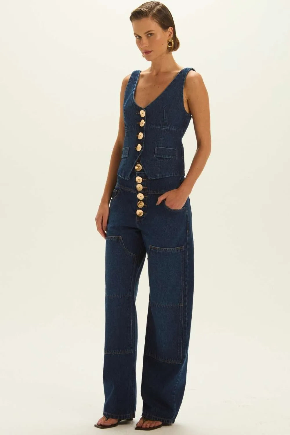 Vest Dora Jeans Leblog