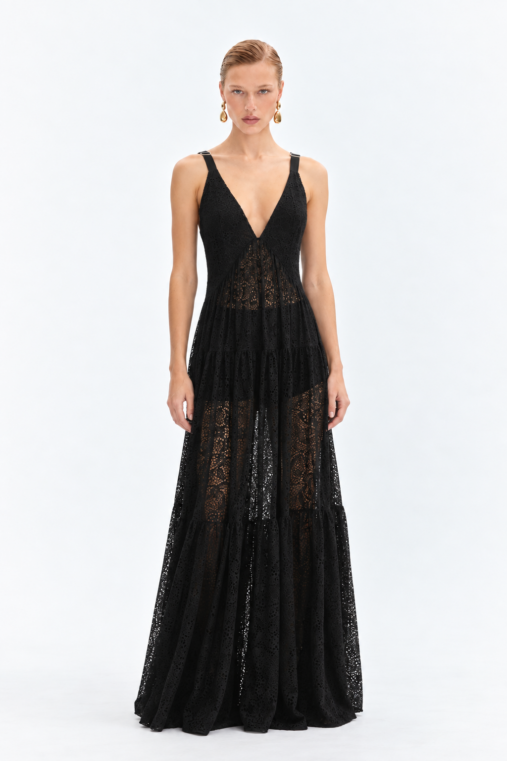 Vestido Encaje Negro Zen - 11648