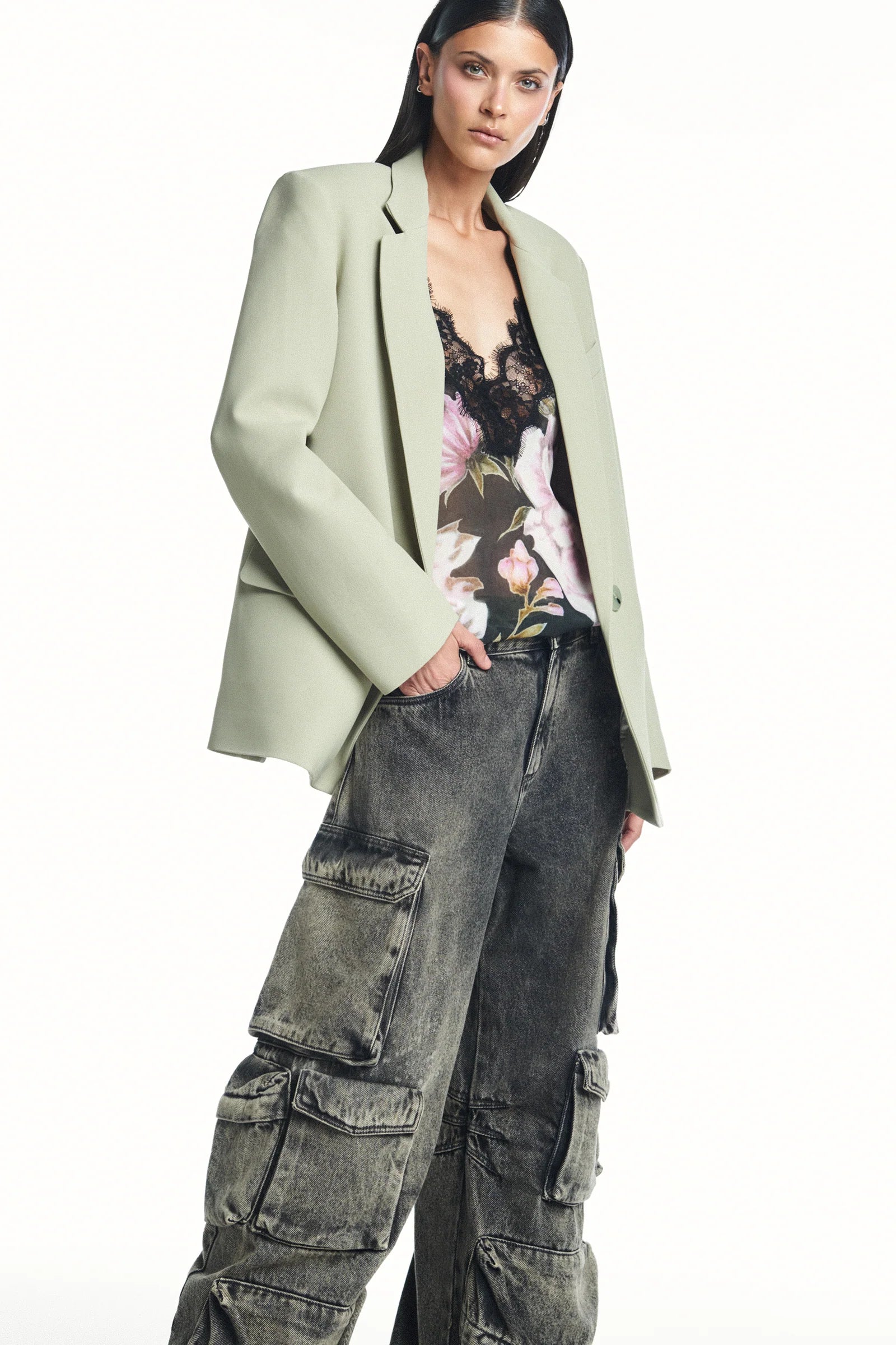 Jeans Cargo Black TIG