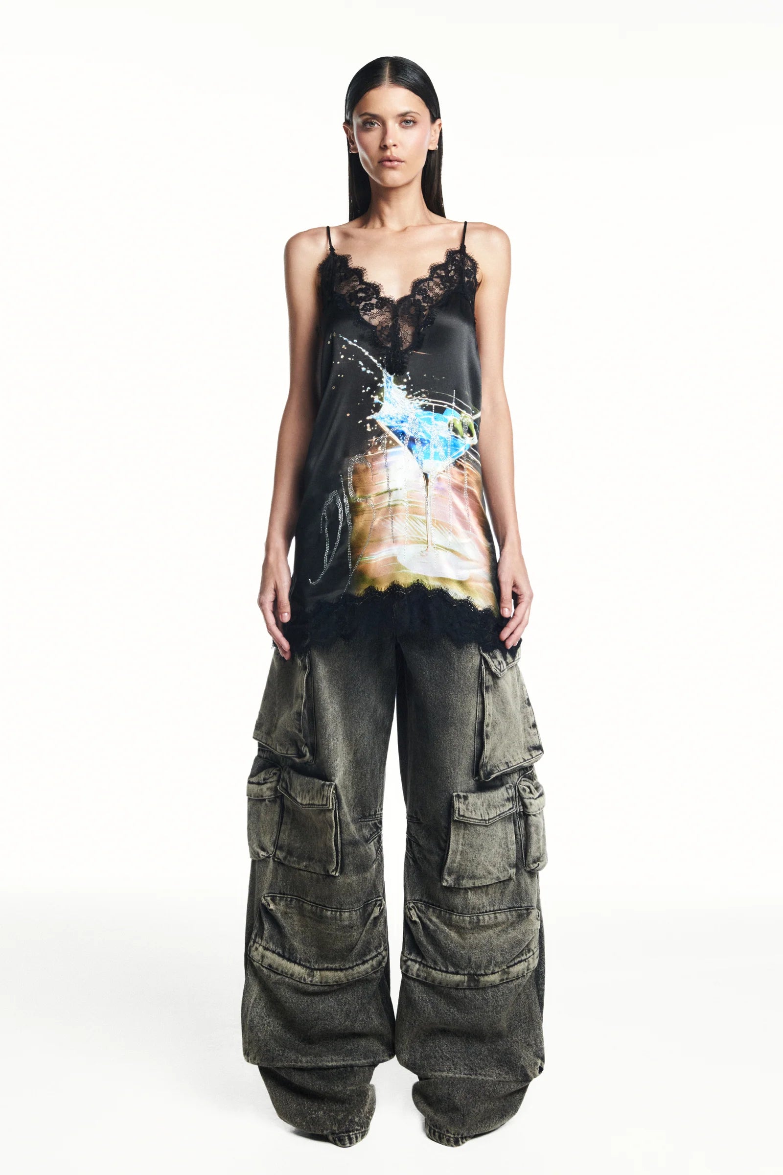 Jeans Cargo Black TIG