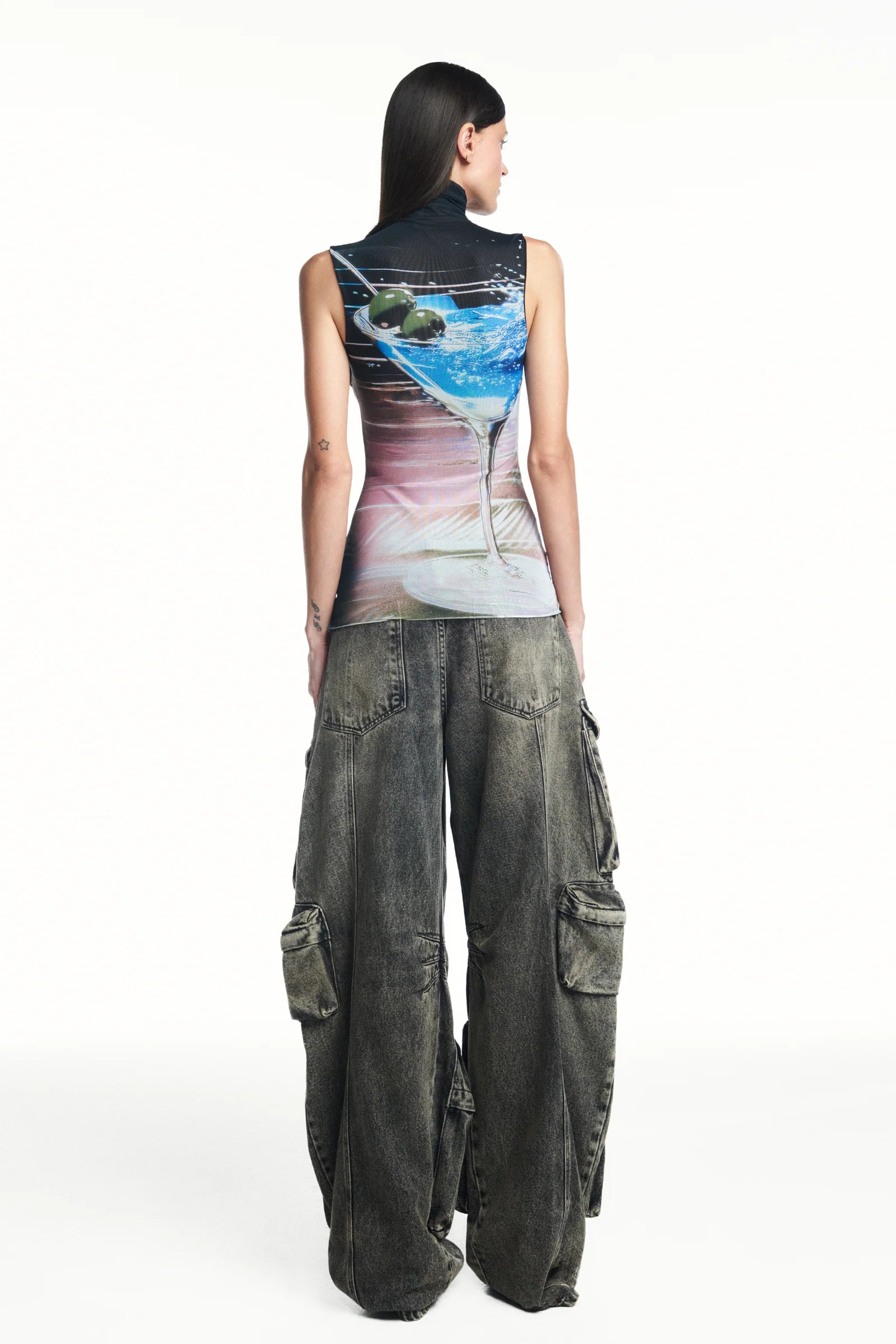 Jeans Cargo Black TIG