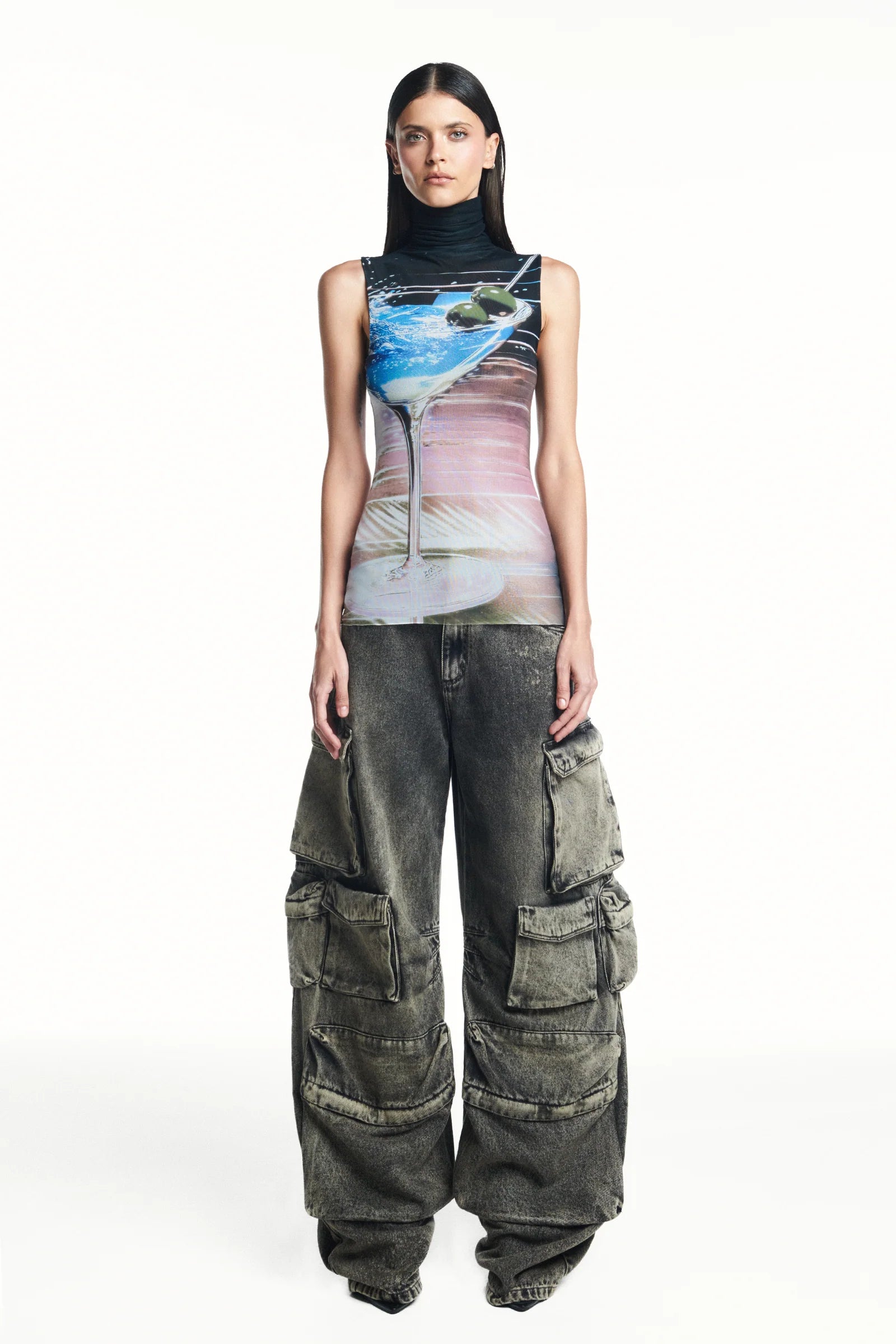 Jeans Cargo Black TIG