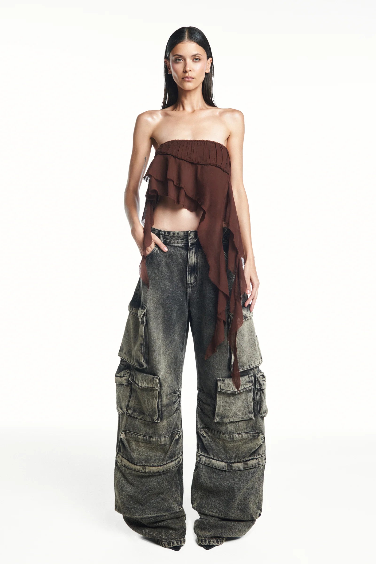 Jeans Cargo Black TIG