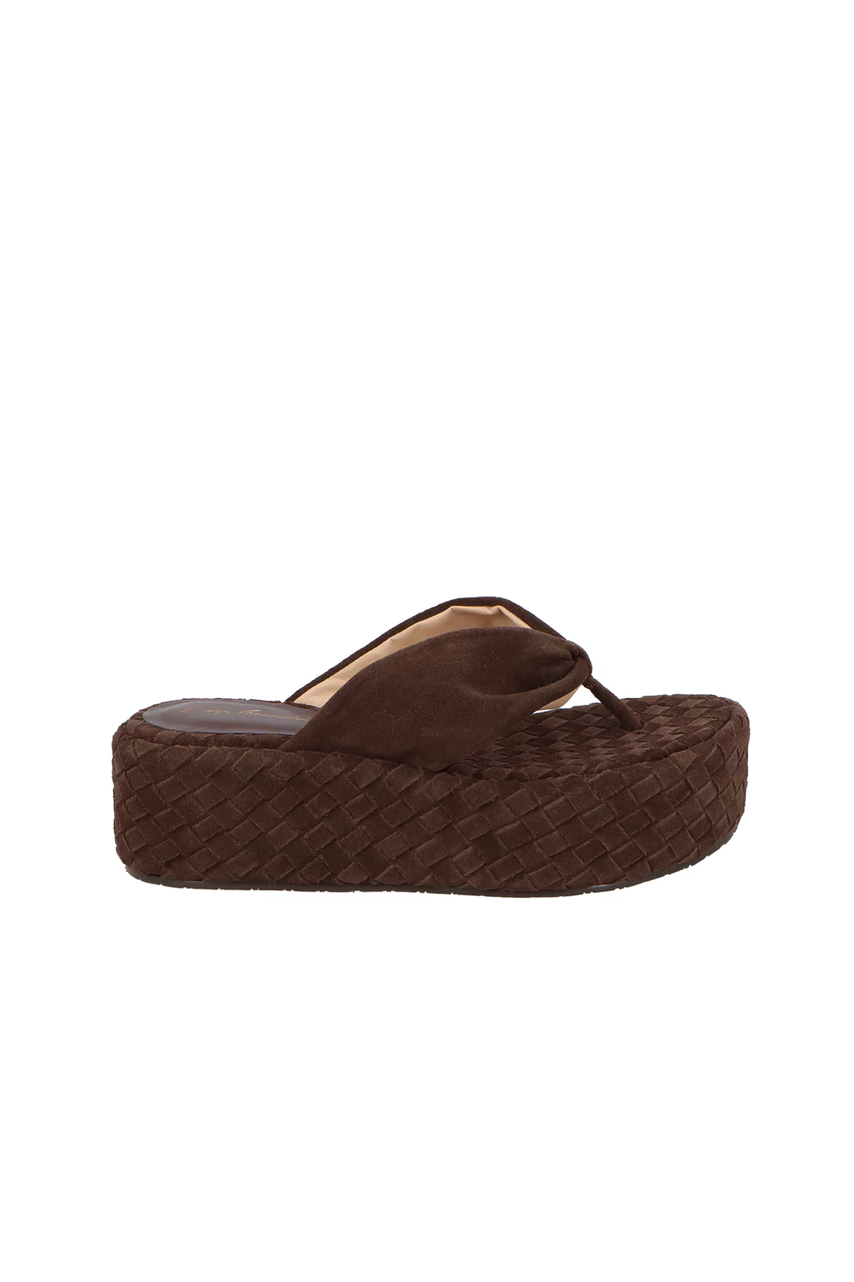 Sandalia Plataforma Mediana Marron Luiza Barcelos - 114