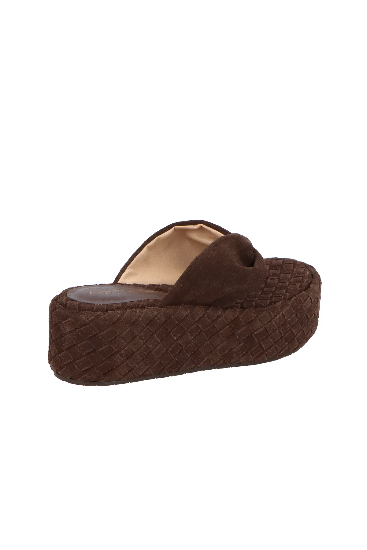 Sandalia Plataforma Mediana Marron Luiza Barcelos - 114