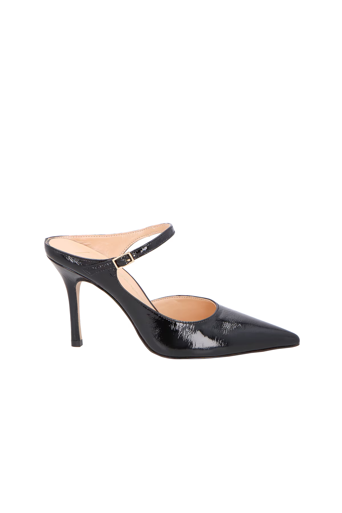 Mule Cuero Verniz Negro Luiza Barcelos - 128