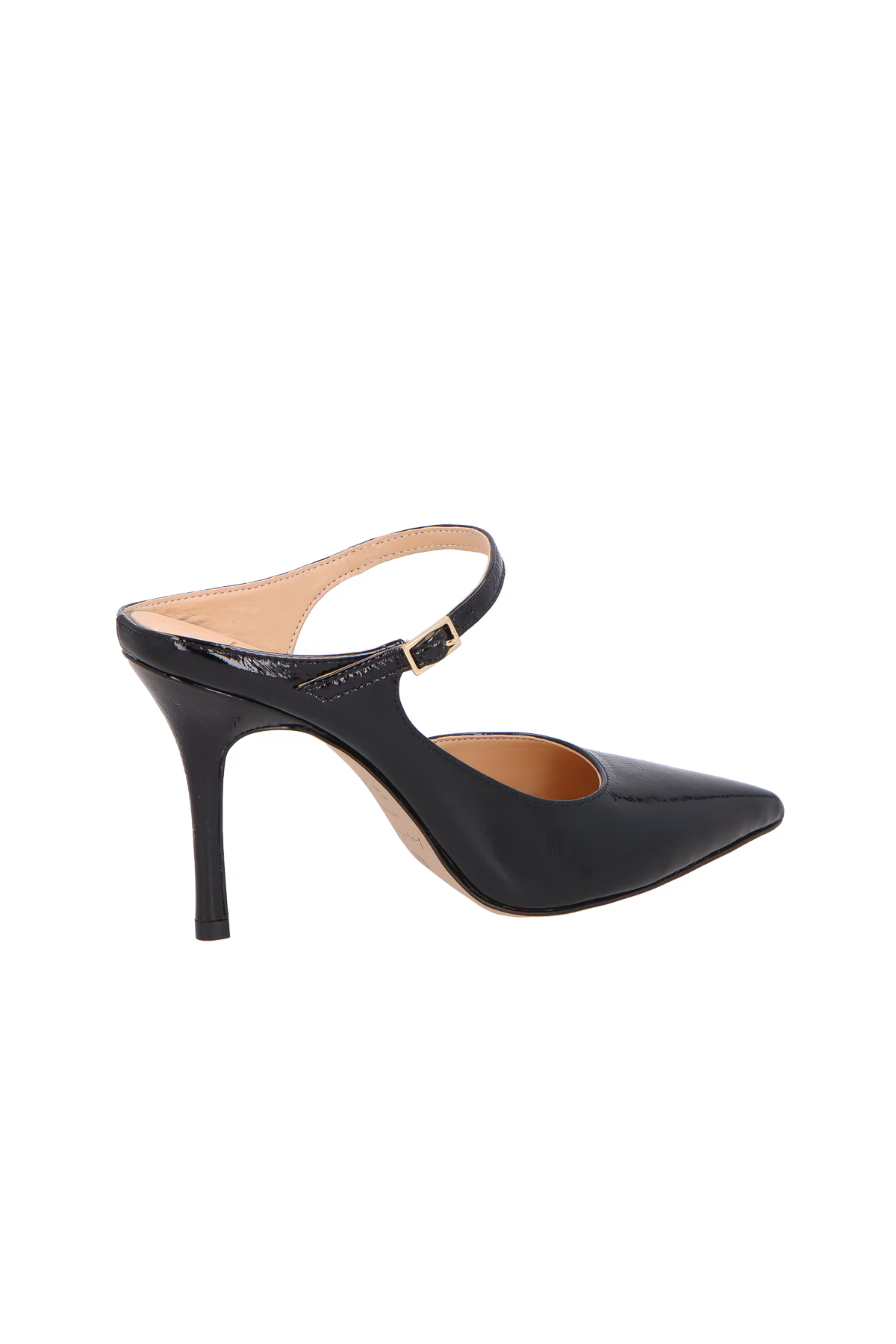 Mule Cuero Verniz Negro Luiza Barcelos - 128