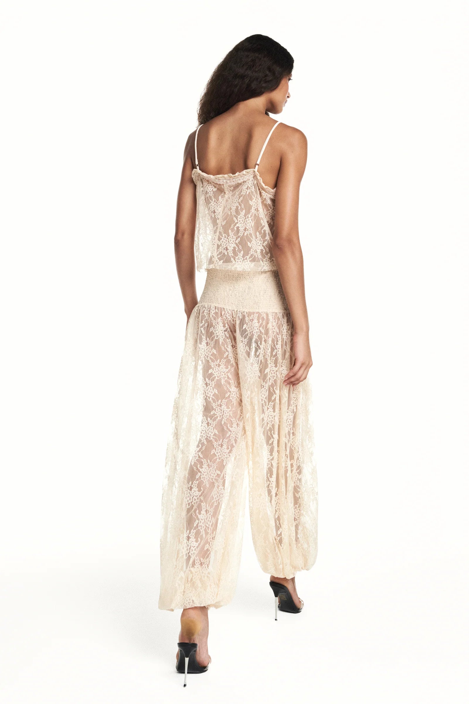 Pantalon Encaje Beige TIG
