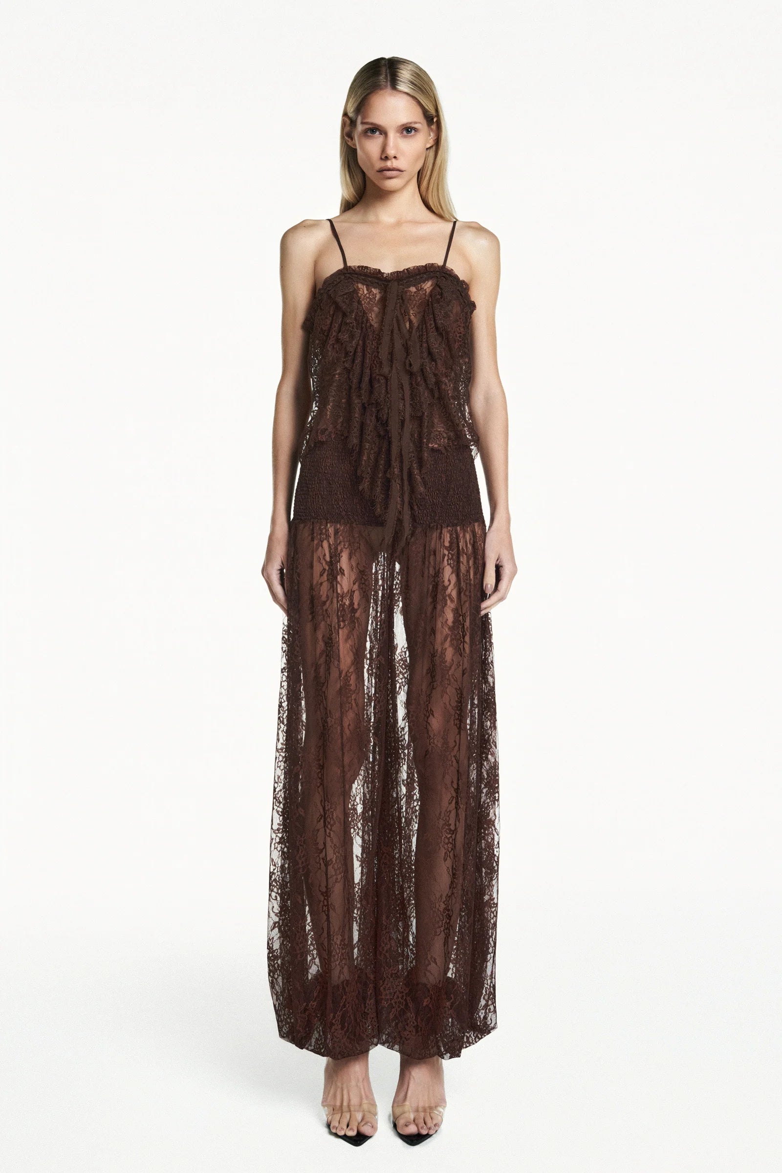 Pantalon Encaje Marron TIG