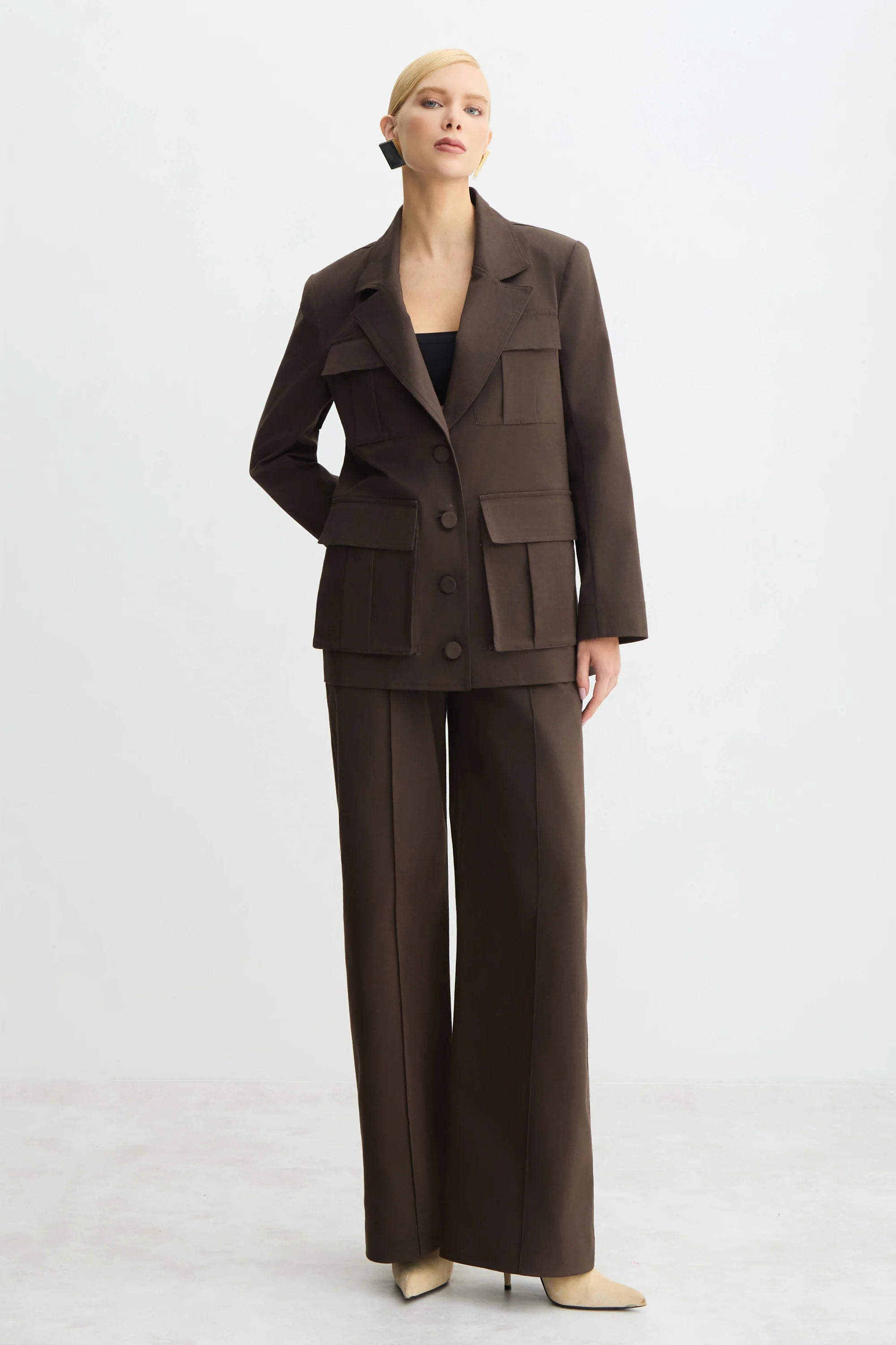 Abrigo Marron Zen - 51338