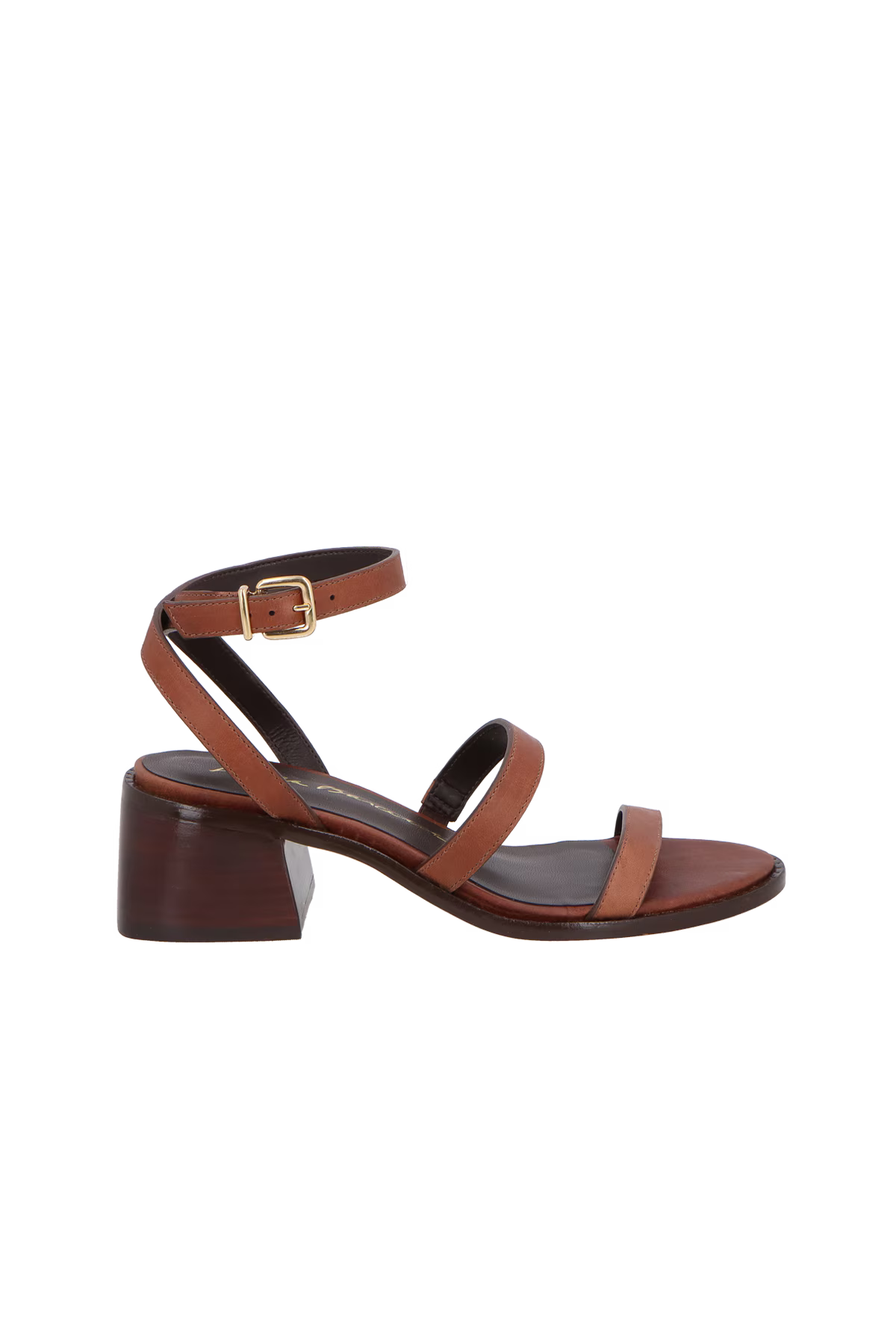 Sandalia Cuero Bloco Medio Cafe Luiza Barcelos - 109