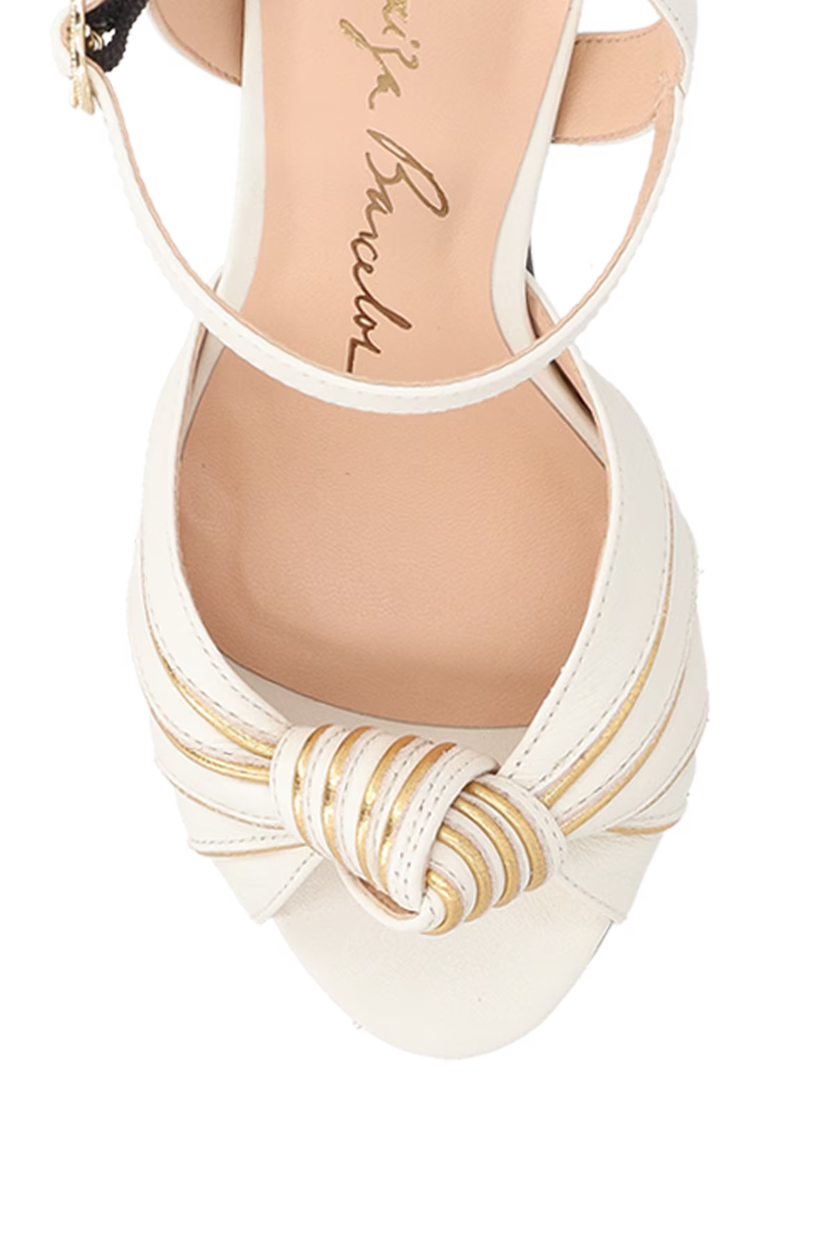 Sandalia Cuero Off Dorada Luiza Barcelos - 126