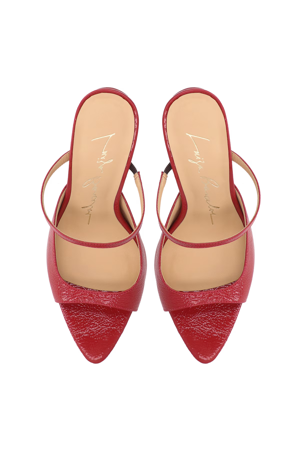 Mule Cuero Verniz Roja Luiza Barcelos - 136