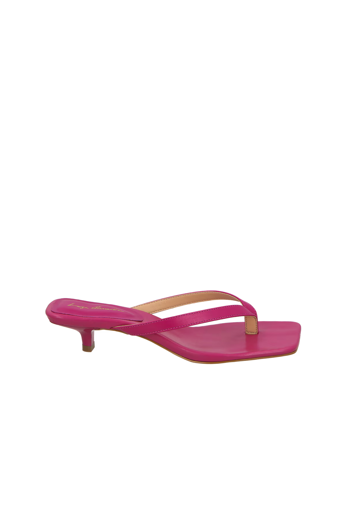 Sandalia Cuero Dedo Baja Rosa Magenta Luiza Barcelos - 134