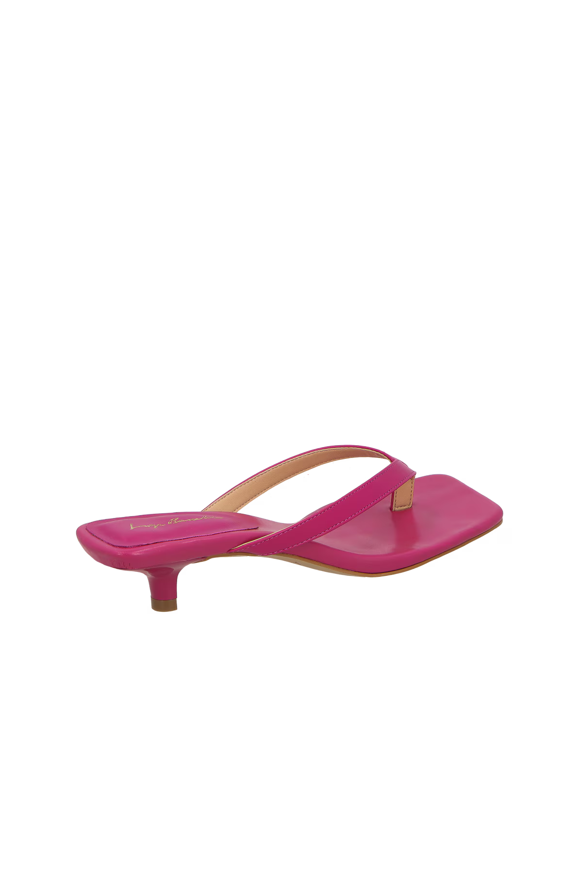 Sandalia Cuero Dedo Baja Rosa Magenta Luiza Barcelos - 134