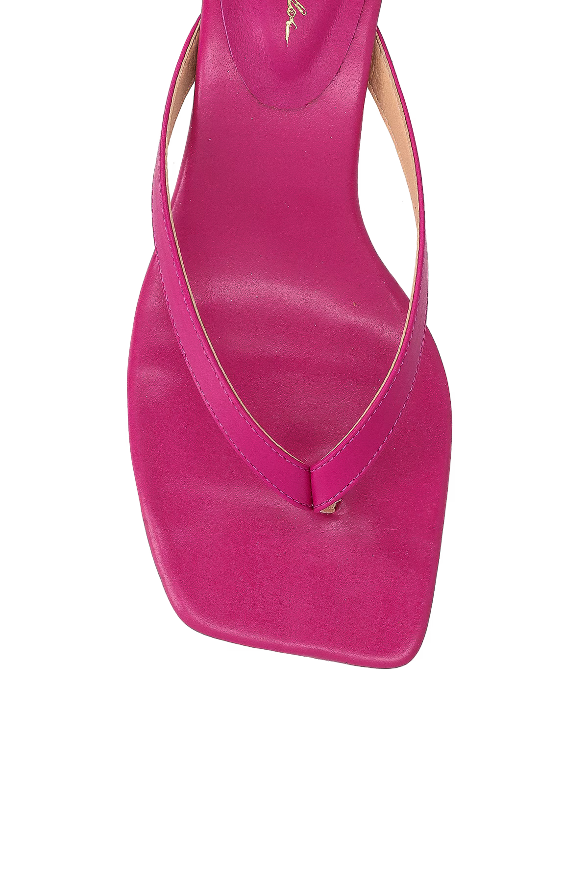 Sandalia Cuero Dedo Baja Rosa Magenta Luiza Barcelos - 134