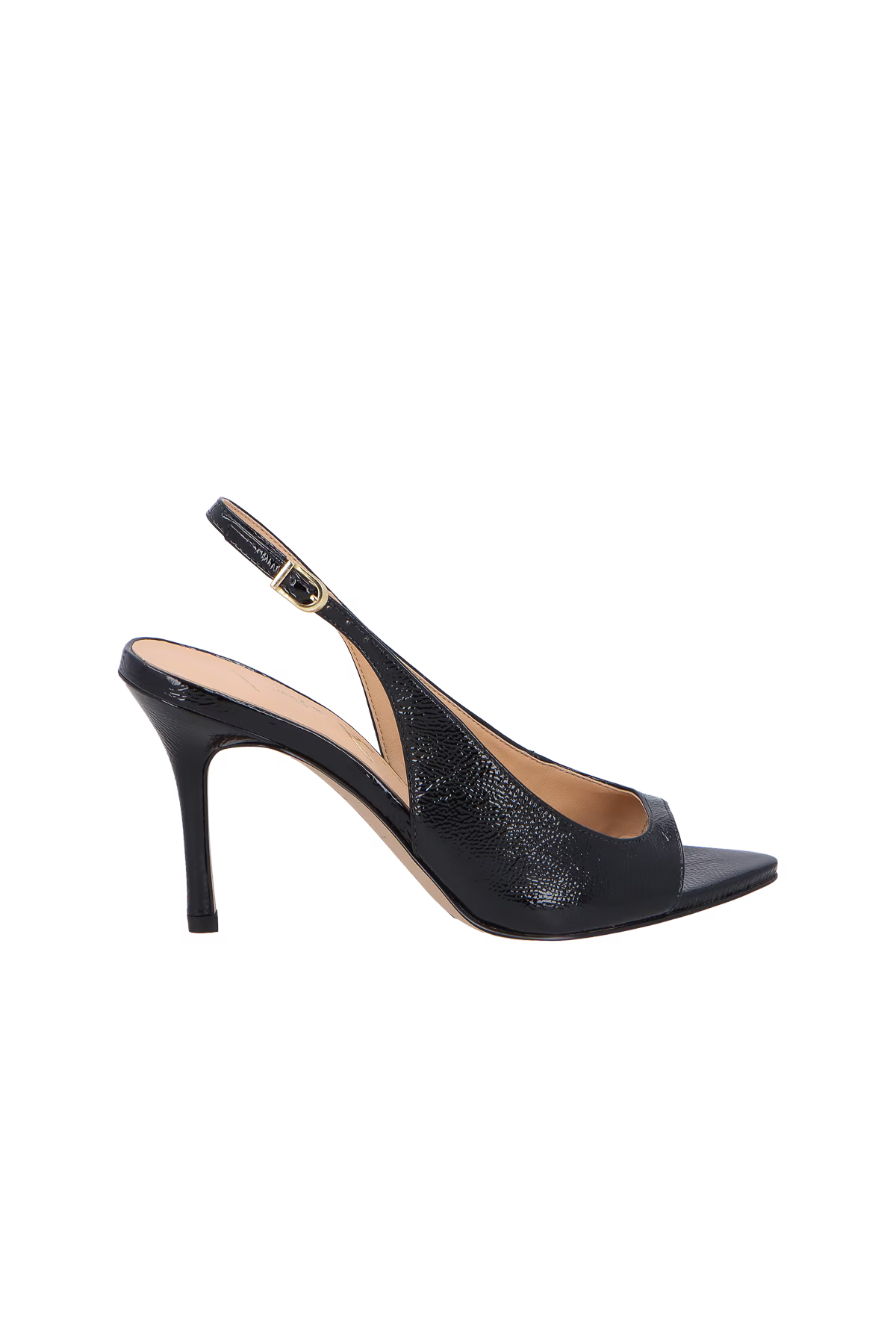 Sandalia Cuero Verniz Negra Luiza Barcelos - 131