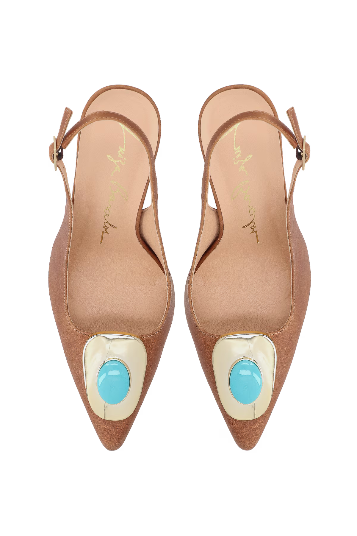 Scarpin Cuero Alto Caramelo Luiza Barcelos - 121