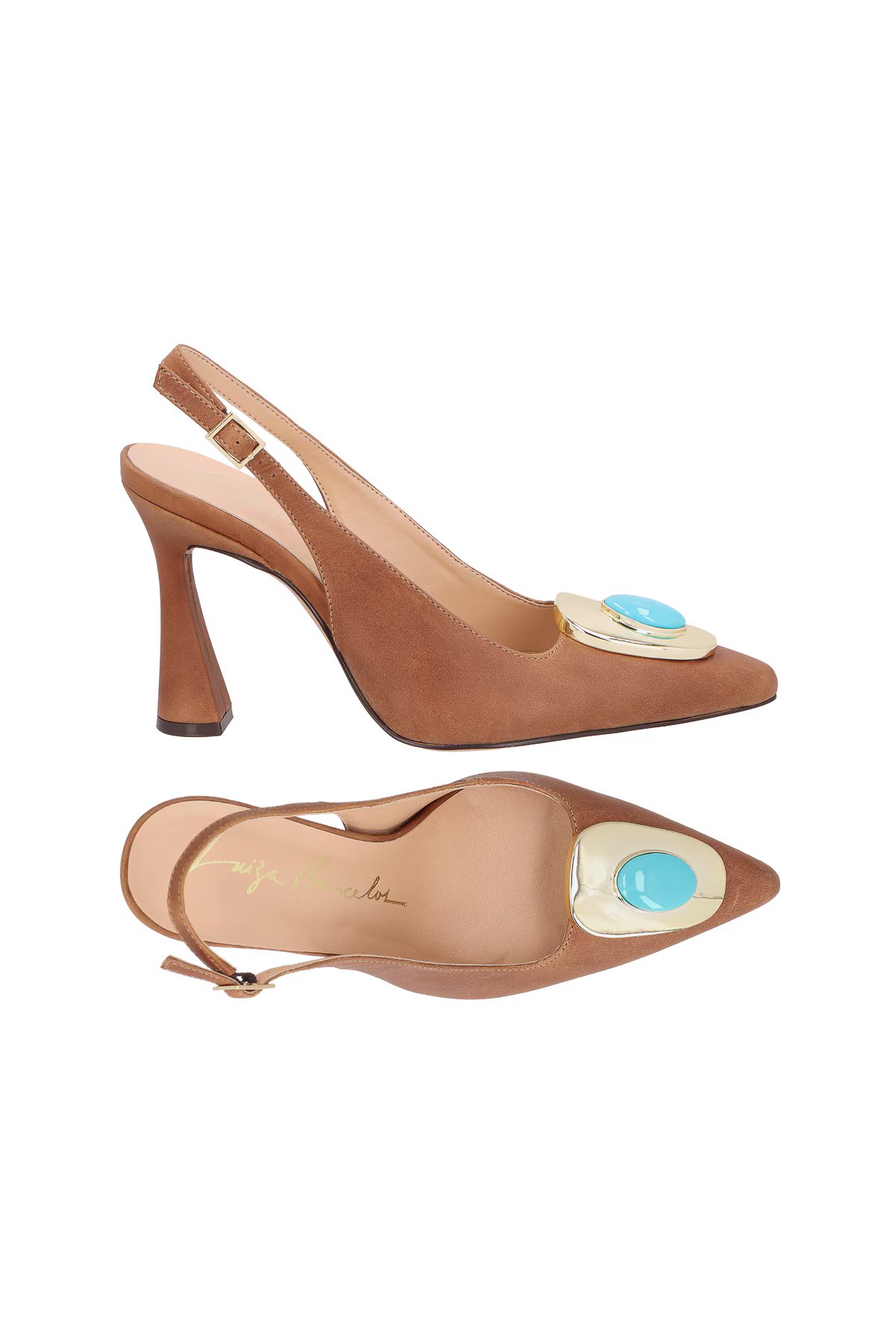 Scarpin Cuero Alto Caramelo Luiza Barcelos - 121