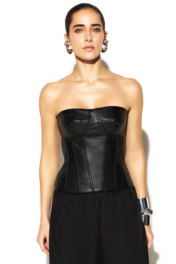 Top Malu Cuero PU Rock Lola