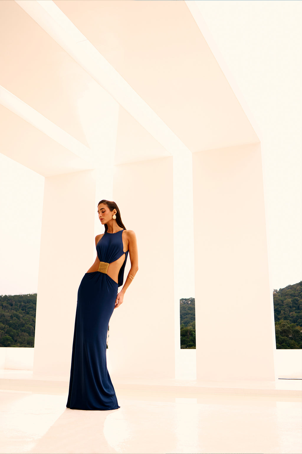 Vestido Verbena Azul Oasis