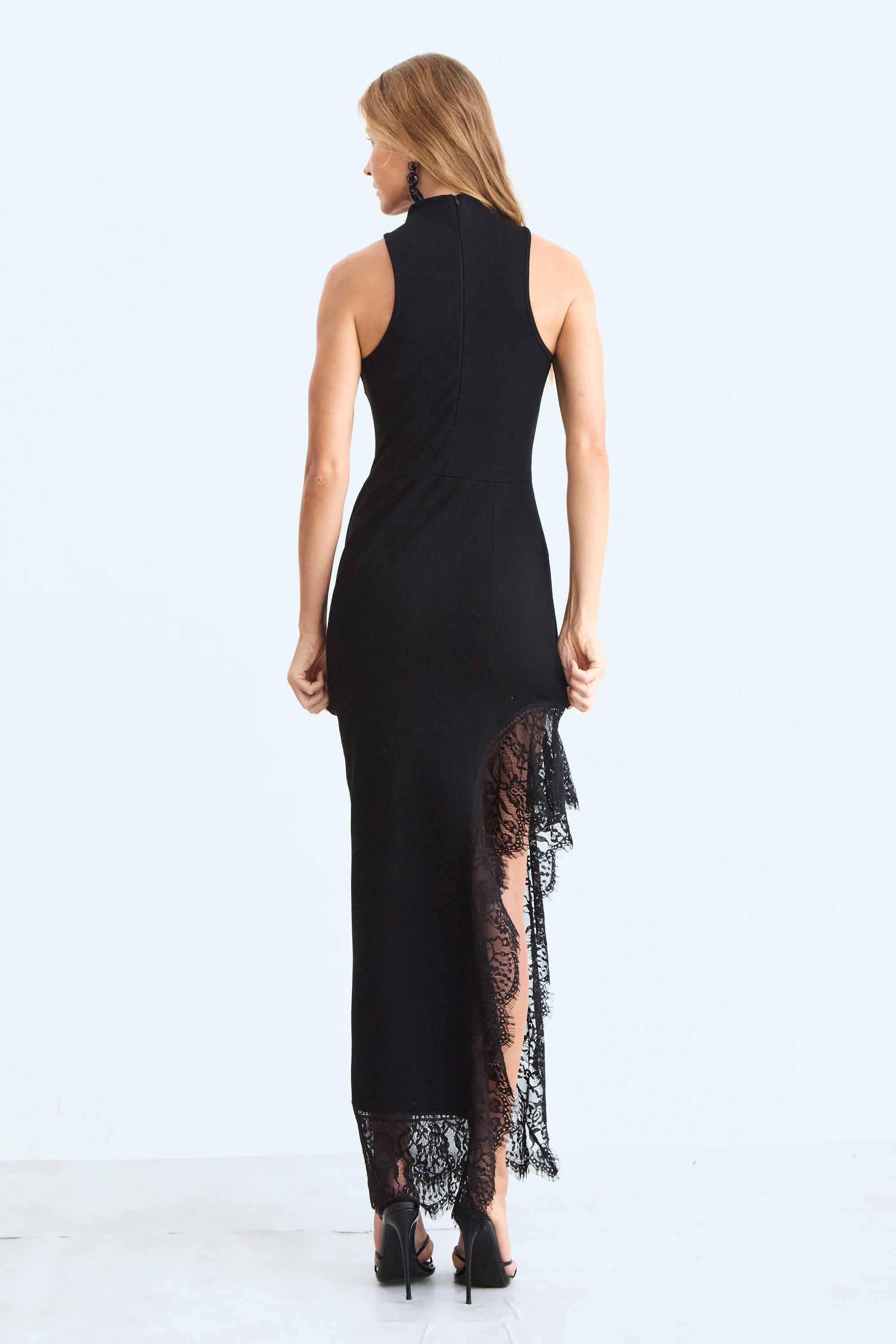 Vestido Encaje Negro Zen - 11714