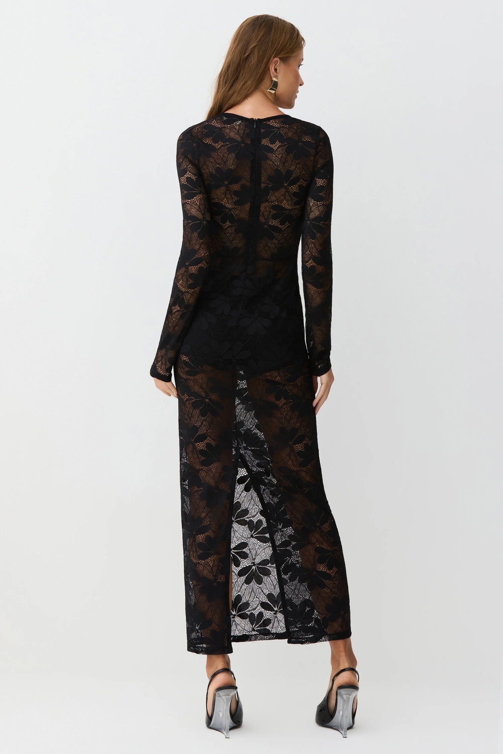 Vestido Encaje Negro Zen - 11692
