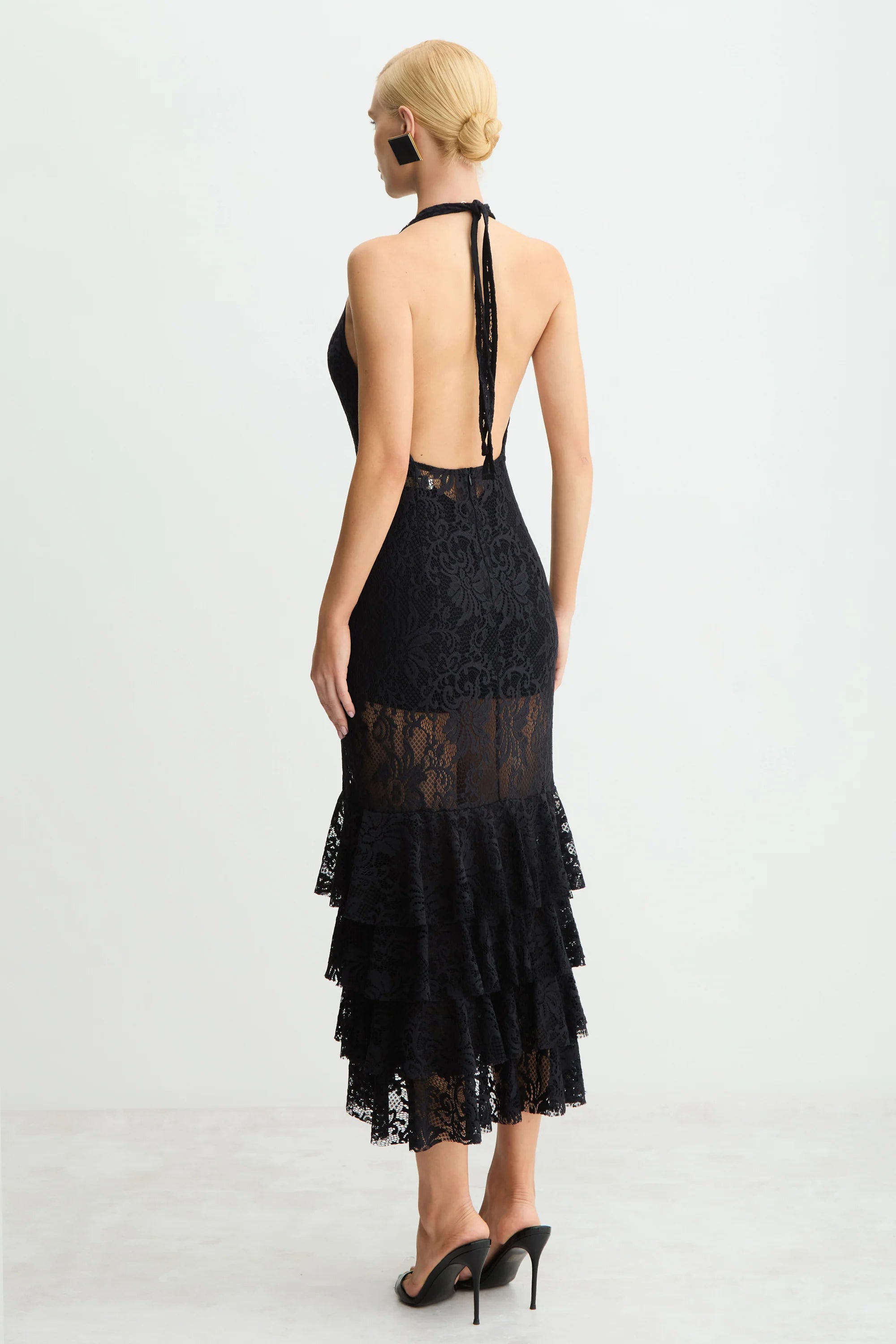 Vestido Encaje Negro Zen - 11653