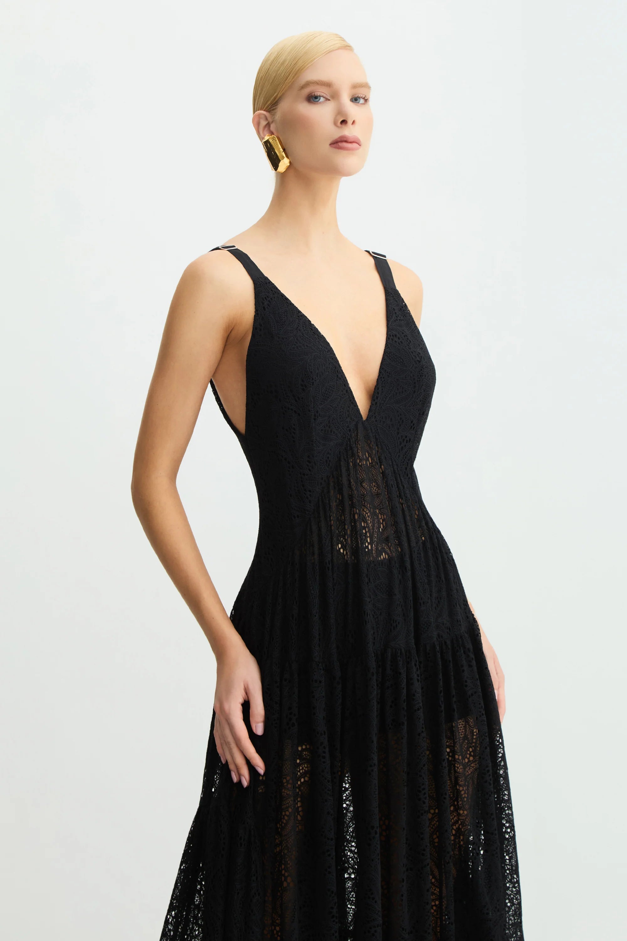 Vestido Encaje Negro Zen - 11648