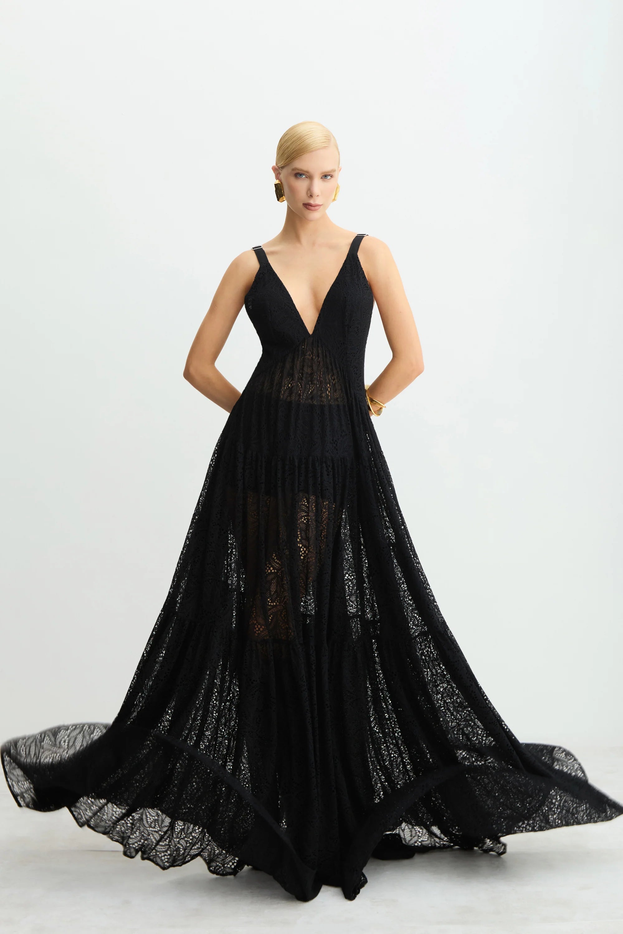 Vestido Encaje Negro Zen - 11648