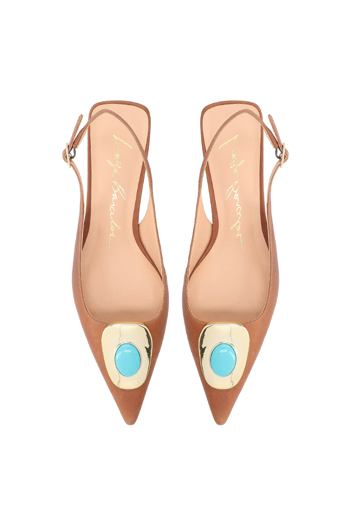 Scarpin Cuero Bajo Caramelo Luiza Barcelos - 120