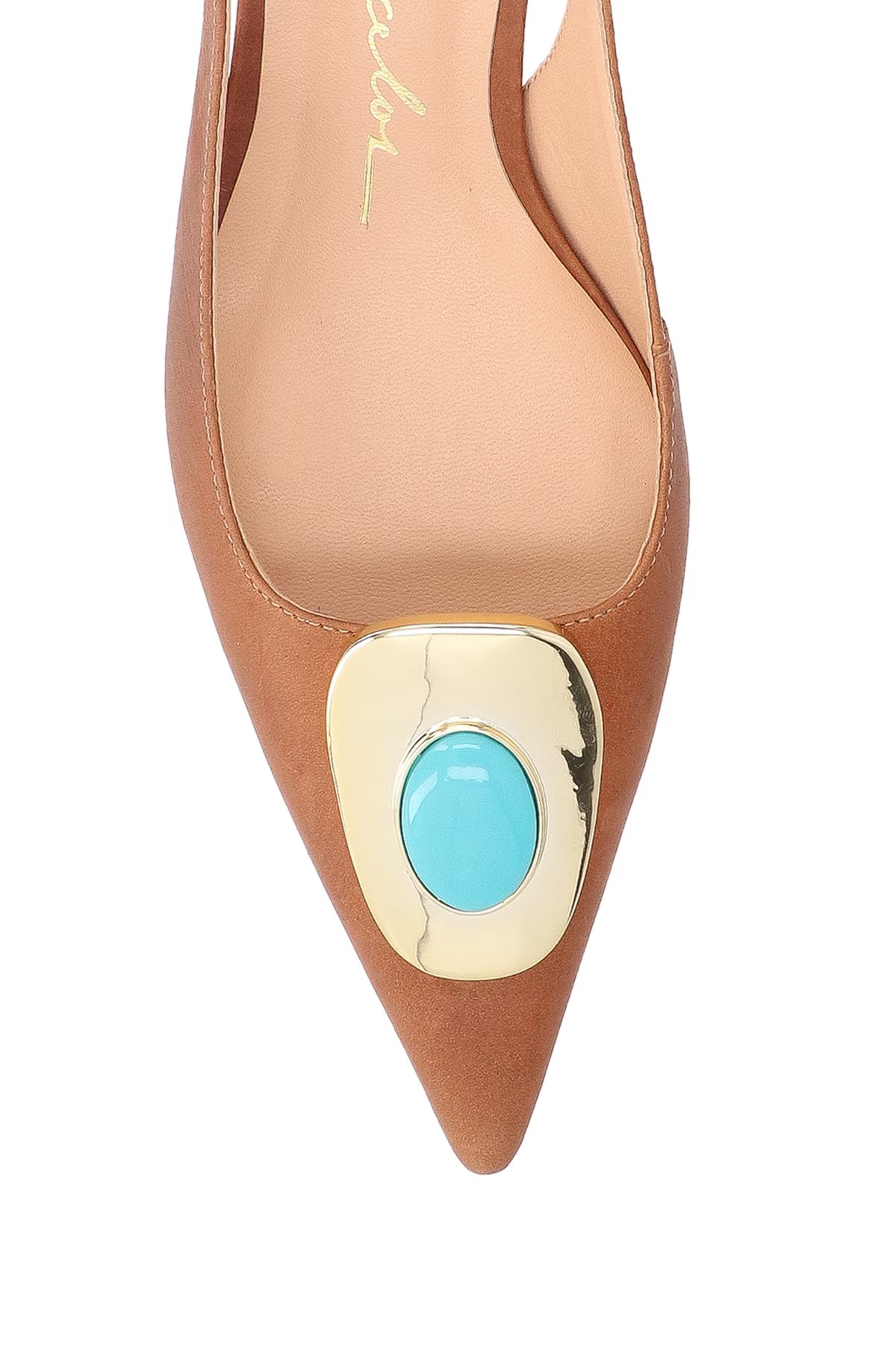 Scarpin Cuero Bajo Caramelo Luiza Barcelos - 120