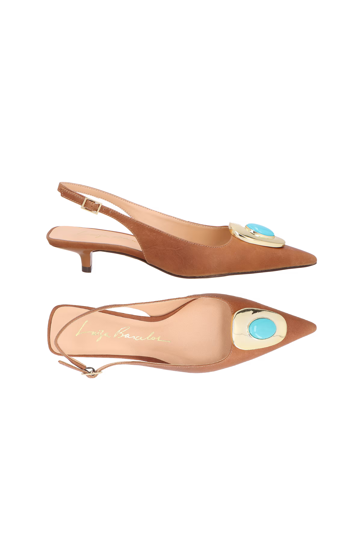 Scarpin Cuero Bajo Caramelo Luiza Barcelos - 120
