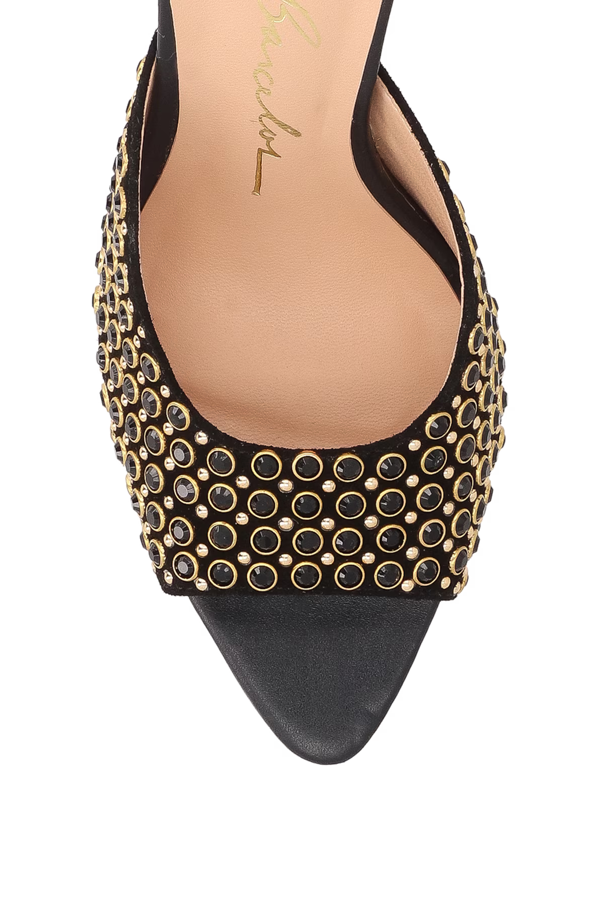 Mule Abierto Bordado Negro Luiza Barcelos - 142